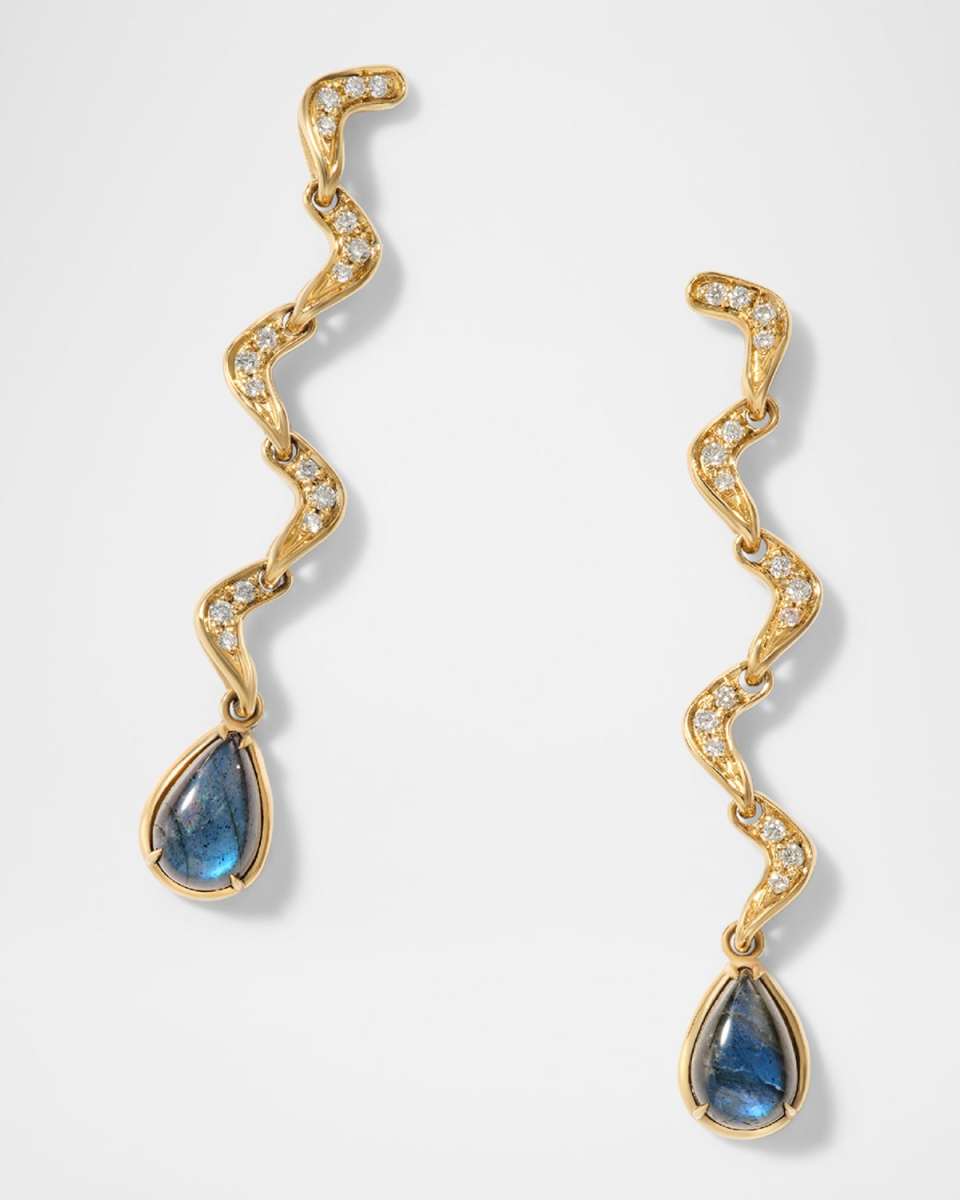 Victoria Labradorite Drop Earrings